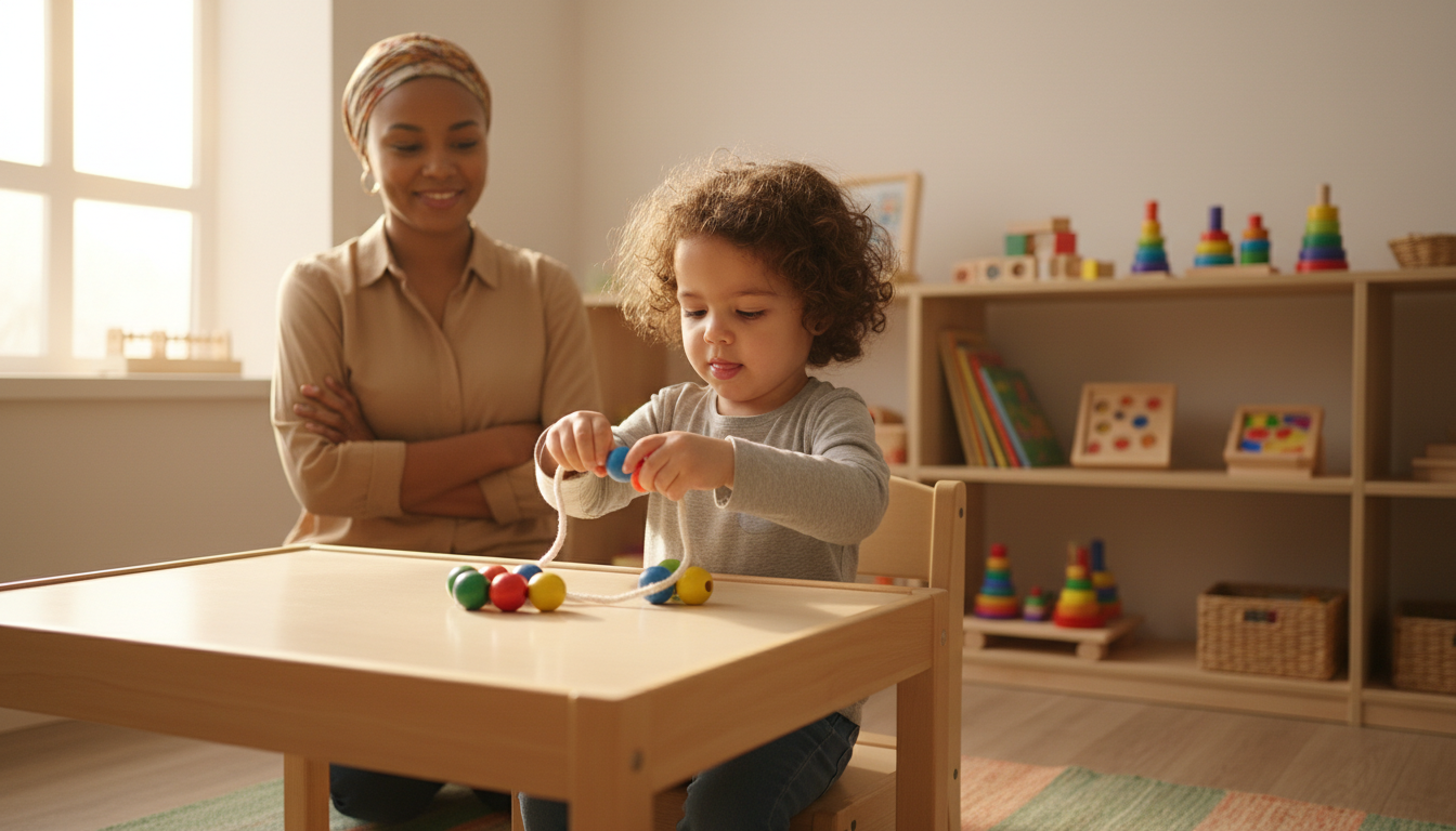 Why Building Toys Matter for Early Learners – toddler stacking colorful blocks
