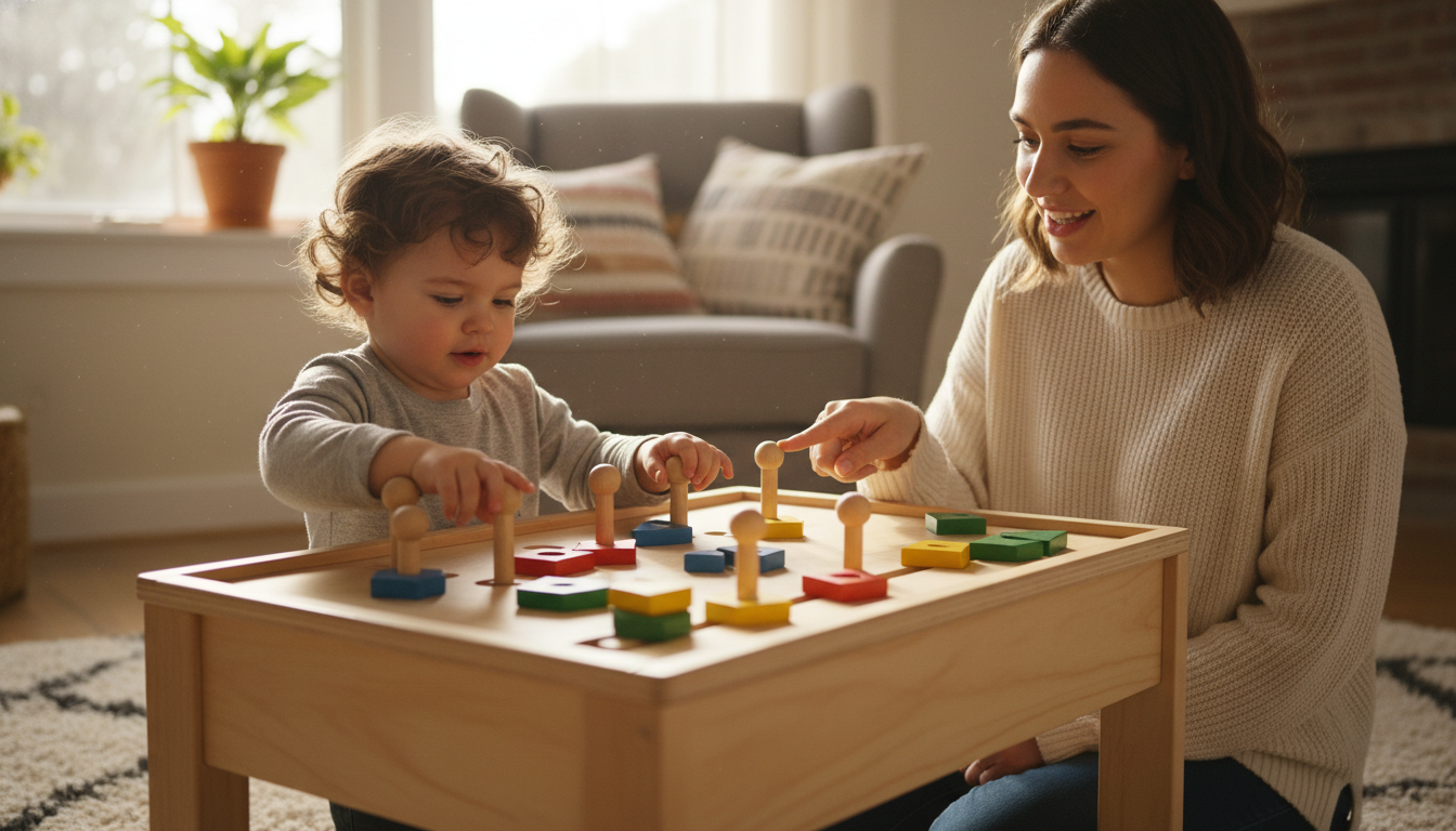 Building Essential Developmental Skills Through Play – toddler exploring board