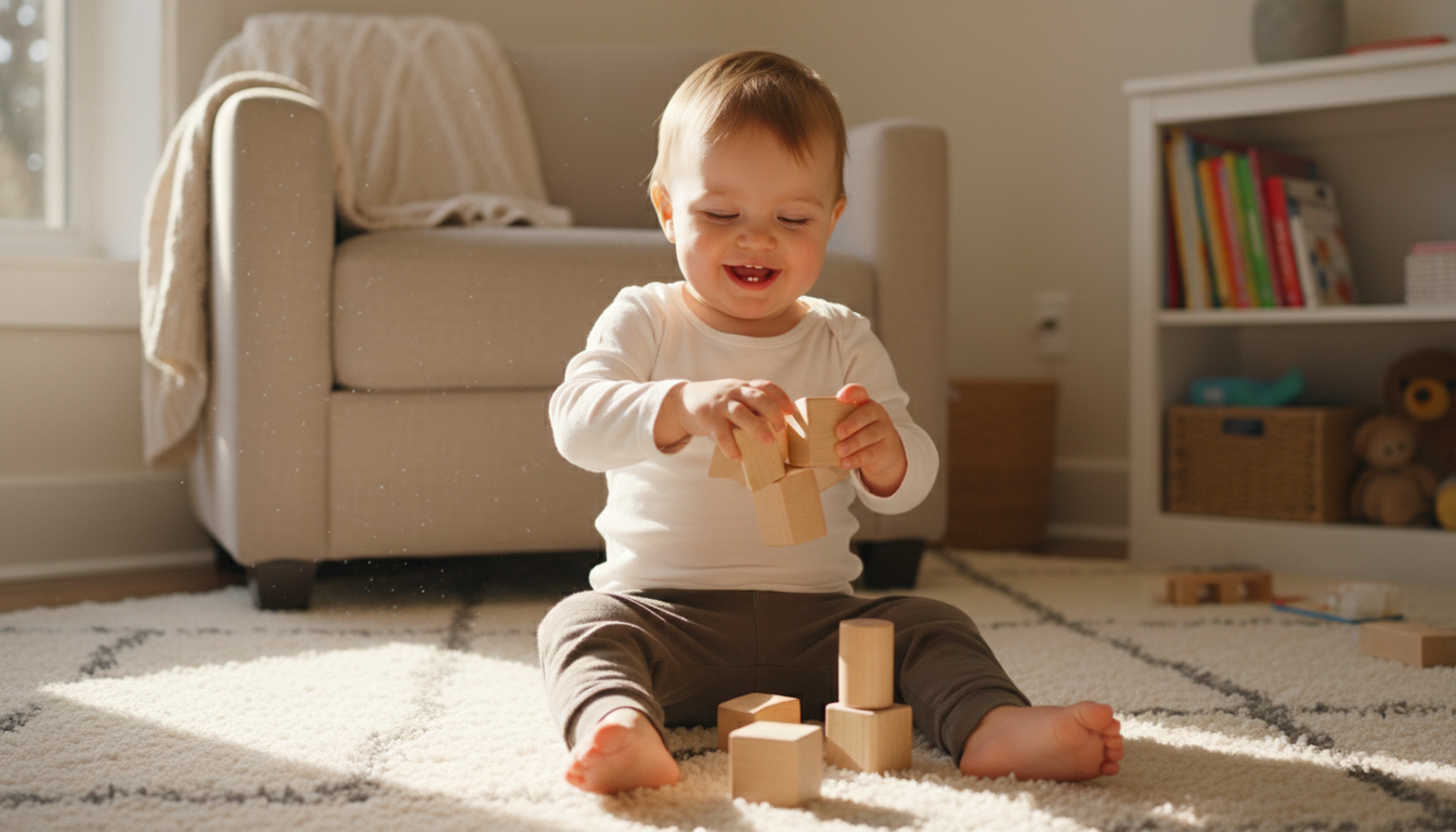 Developmental Perks of Interactive Toddler Toys with Intelligent Sensors – toddler playing with smart ball