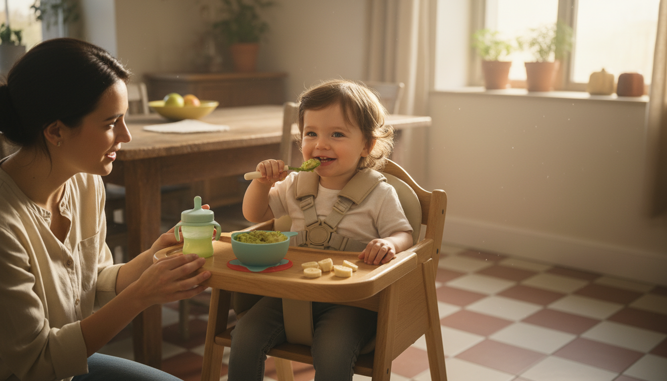 Why Choosing the Right High Chair Matters – toddler practicing eating