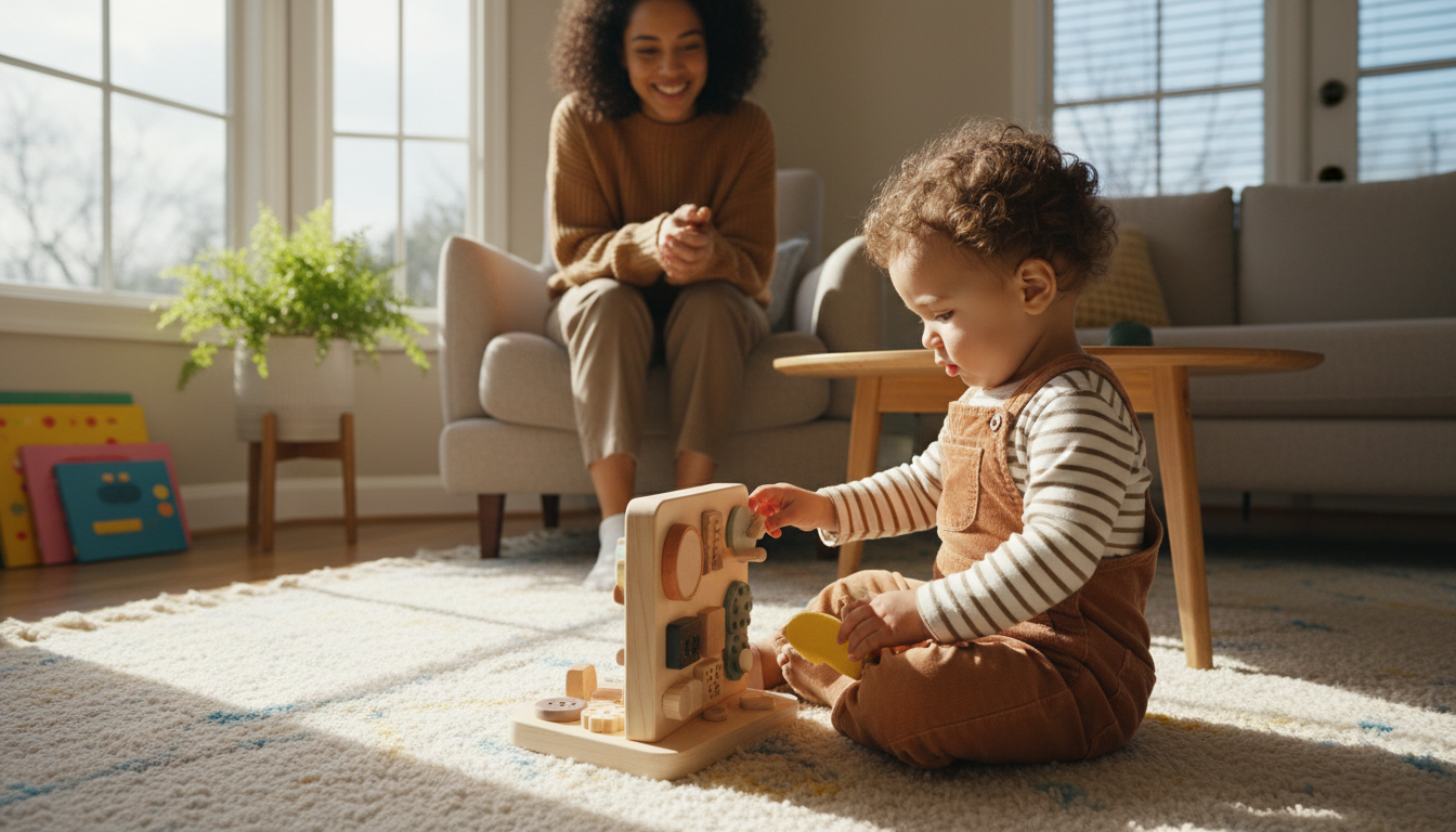 Why Fine Motor Skills Matter in Early Childhood toddler manipulating switch
