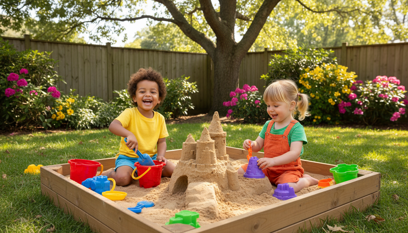 How the Design & Drill Activity Center Supports These Skills – toddler using kid-safe drill toy