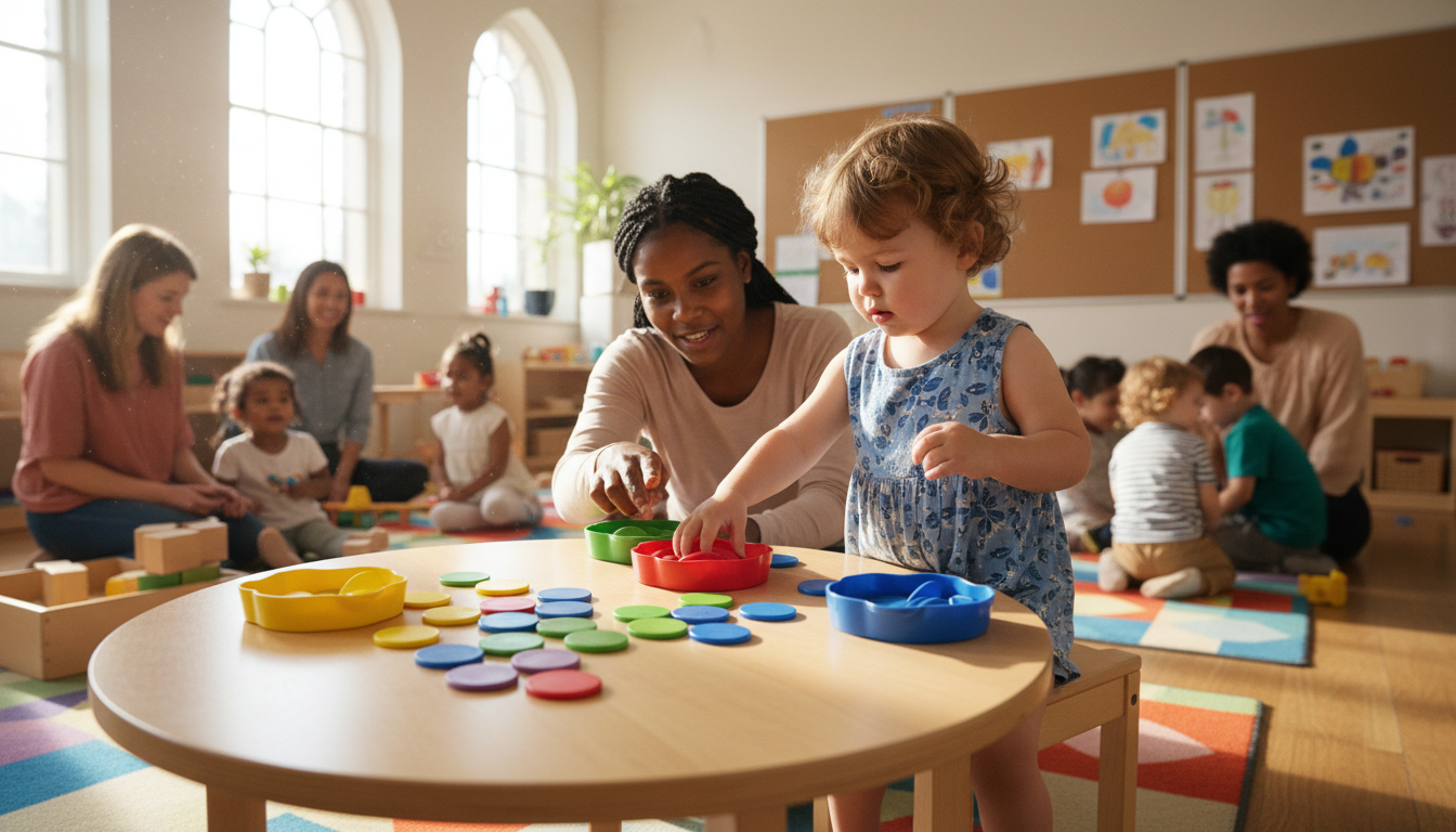 Why Early Math Skills Matter – toddler learning counting and sorting