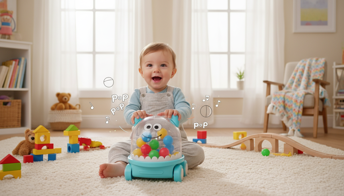 How Push Toys Boost Development for Toddlers toddler playing with push toy