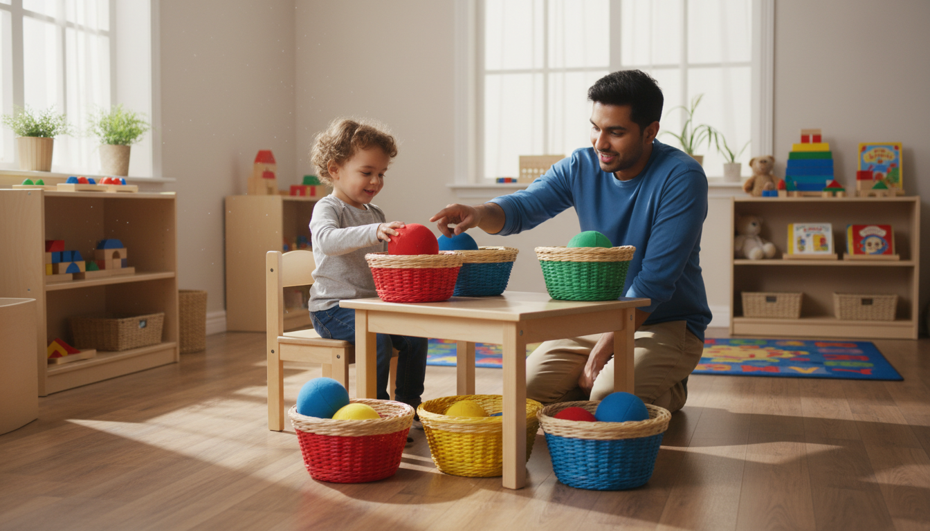 How Toddlers Montessori Coin Sorter Toys Promote Skill Development – colorful wooden blocks