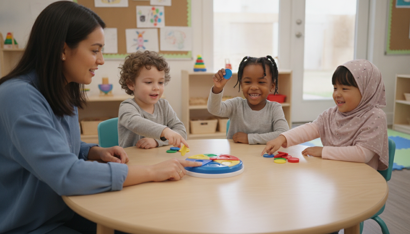 Children playing the Sneaky Snacky Squirrel Game
