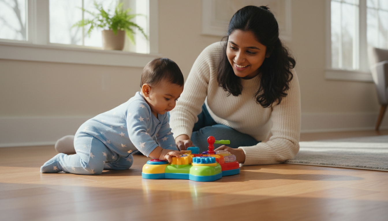 Introducing the Fat Brain Toys Original Dimpl Sensory Baby Toy detailed toy closeup