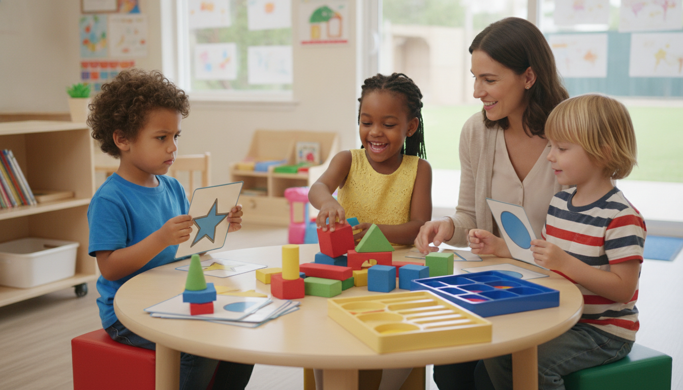 Children playing pretend restaurant with dumpling game pieces