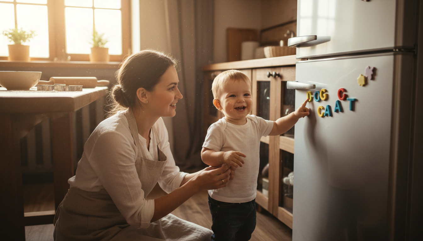 Practical Ways to Extend Learning with Alphabet Alligators – toddler using letter alligators
