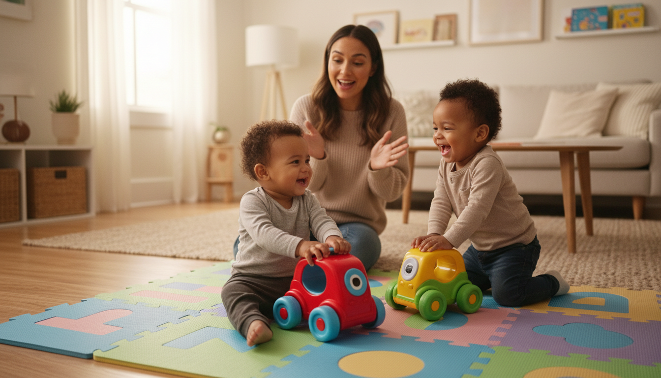 Practical Ways to Extend Push and Go Car Play at Home toddler playing with toy cars