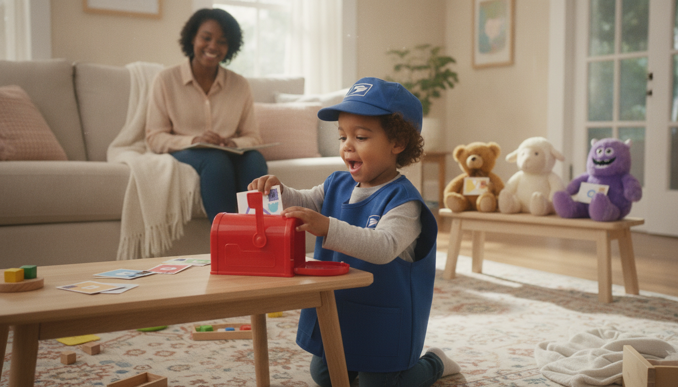 Alphabet mailbox toy pieces