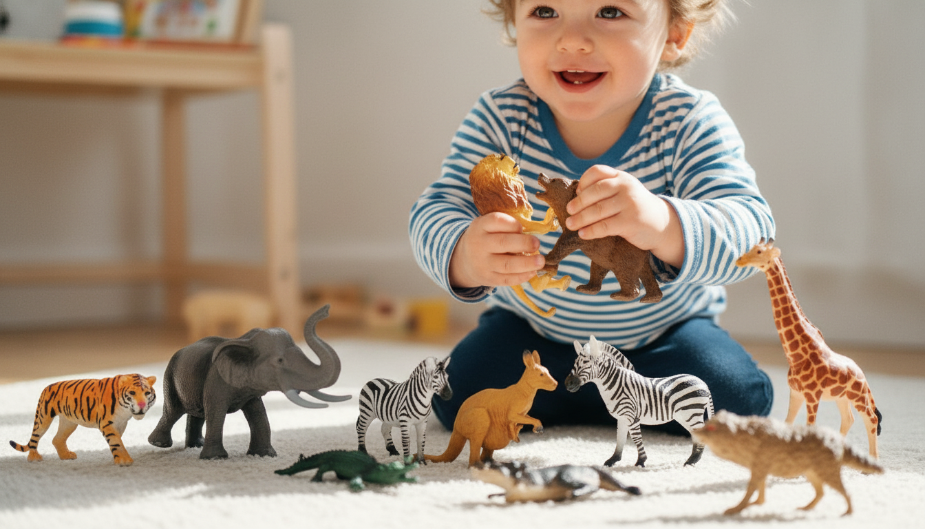 Safari Animals Figures Toys 21 Pcs Set