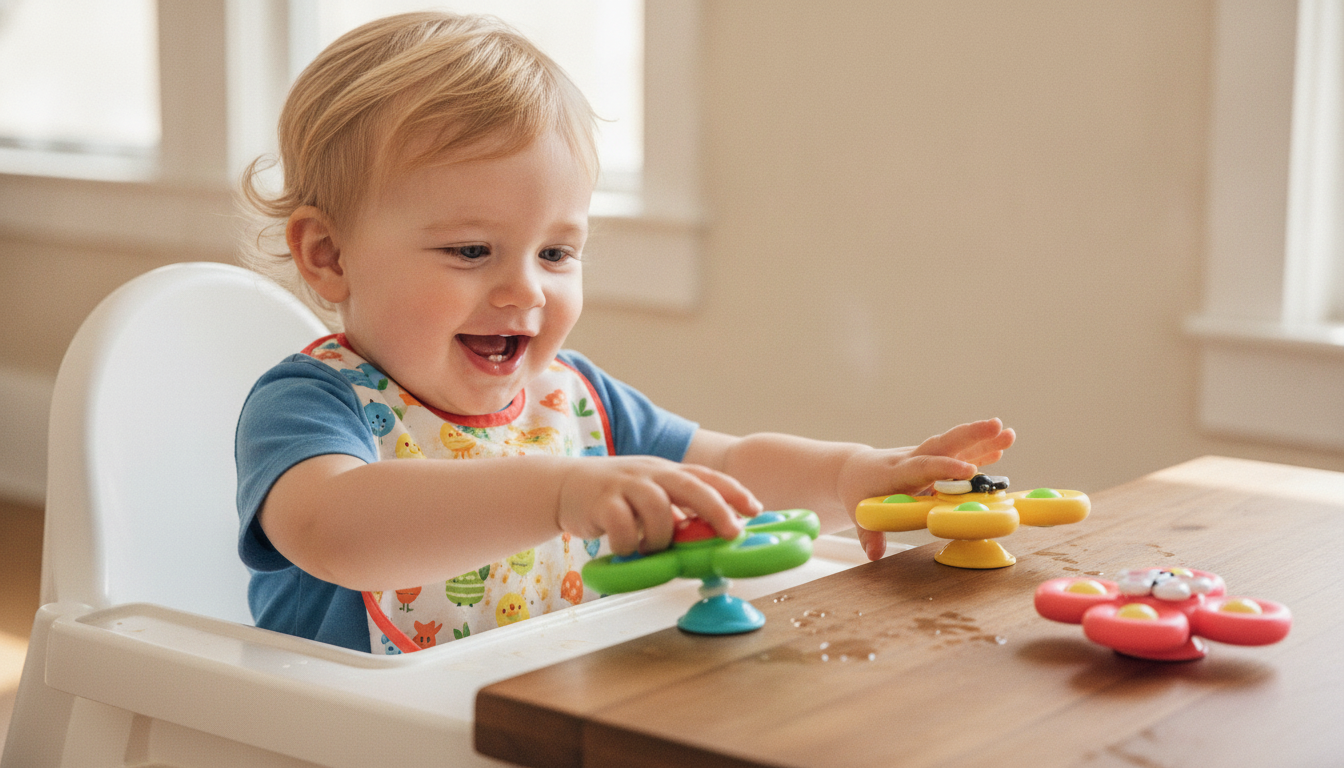 LiKee Strong Suction Cup Rotating Sensory Bath Toy