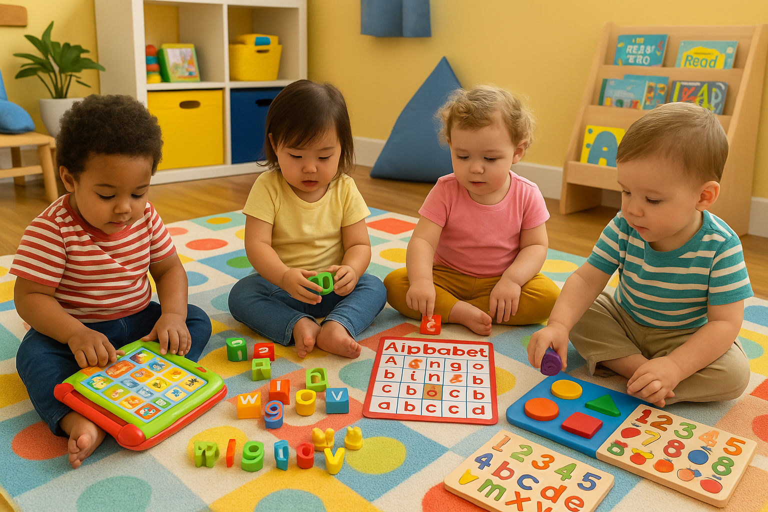 Various educational toddler toys
